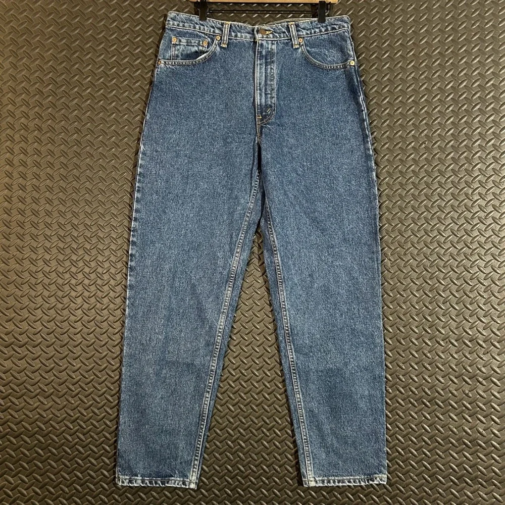 Levi's 550 Vintage 90's Blue Relaxed Tapered Fit Denim Jeans Men's Size 36X31